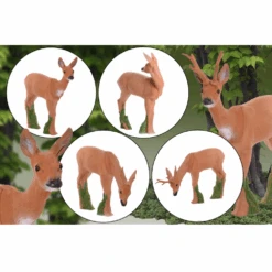 100441 IBB 3D Target Group Doe With Eating Roe Buck